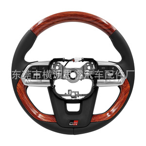 Toyota Land Cruiser LC300 Steering <b>Wheel</b> Carbon Fiber 400mm With Cruise Control Switch 3 <b>Spokes</b> GR Logo - Product Image 5