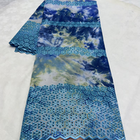 Tissu en dentelle suisse NI.AI au design unique, tissu imprimé en dentelle africaine de Dubaï, dentelle suisse en coton