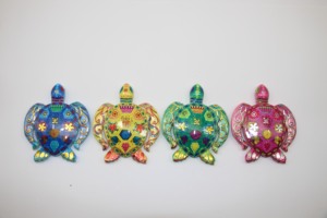 Imanes de Resina Fengyi, Recuerdos de Viaje, Adornos Personalizados de Tortuga Marina Dorada de Lujo, Adhesivos Decorativos - Product Image 3