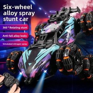 Bán buôn <span class=keywords><strong>2.4</strong></span> <span class=keywords><strong>GHz</strong></span> 4WD off-road <span class=keywords><strong>RC</strong></span> xe ô tô 6-bánh Xe Xe tải với ánh sáng phun điều khiển từ xa 360 Flips leo khả năng - Product Image 2
