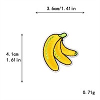 Patchs brodés thermocollants à motifs de fruits (fraise, cerise, ananas, pastèque, banane, citron) pour vêtements d'enfants, mignons et à prix abordable