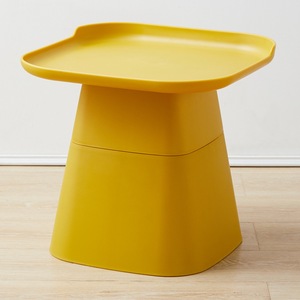 Mesa de plástico PP cuadrada desmontable, muebles modernos de moda para sala de estar, mesa auxiliar de café para uso doméstico - Product Image 5