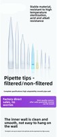 Embouts de pipette jetables de type Wiper 200 uL Modèle XT