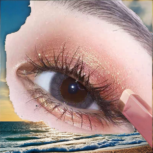 Crayon Sourcils Velours <span class=keywords><strong>Bicolore</strong></span> Dégradé Crème Double Teinte Minérale Waterproof Clair Foncé - Product Image 2