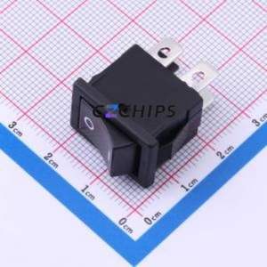 CWSB21AA1F Rocker Switch Switch Black 250V Double Pole Single Throw - Product Image 1