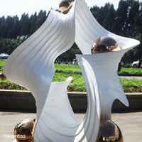 Vincentaa Sculpture en métal spirale décorative personnalisée d'art moderne d'hôtel