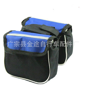 Bolsa frontal para bicicleta de montaña Jintu, 14x12cm, bolsa de almacenamiento portátil para teléfono de bicicleta de doble cara para ciclismo al aire libre - Product Image 3