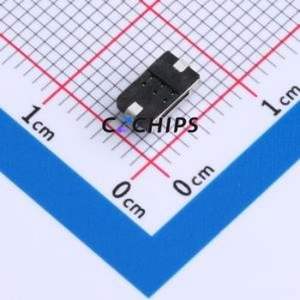 YTS2192GU Tactile Switch SMD Switch Single Pole Single Throw Round Button 2N Vertical Mount - Product Image 2