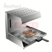Nouveau four à salamandre électrique commercial en acier inoxydable à levage automatique, barbecue, certifié CE, haute productivité