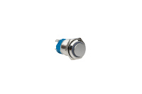 Interrupteur à bouton-poussoir électronique haute sensibilité DPDT 10 broches en acier inoxydable IP67 étanche, avec anneau lumineux, double pôle 5A, 12/16/19/22/25mm