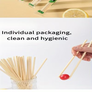 Palillos Desechables de Bambú con Funda, Diseño Separado, Alta Calidad, Duraderos, Superficie Lisa Moderna, Opción de Logotipo Personalizado para Negocios - Product Image 4