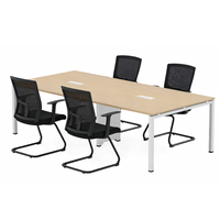 Table de conférence modulaire à structure métallique MFC, personnalisable en usine, moderne et écologique