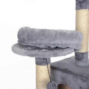 Grande tour d'<span class=keywords><strong>arbre</strong></span> <span class=keywords><strong>à</strong></span> <span class=keywords><strong>chat</strong></span> de luxe de style moderne meubles de maison pour <span class=keywords><strong>chat</strong></span> en peluche durable avec griffoir en sisal vente en gros d'usine - Product Image 6