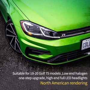 Ensemble de phares de voiture, phares LED modifiés pour <span class=keywords><strong>Volkswagen</strong></span> <span class=keywords><strong>Golf</strong></span> 7.5 MK7.5 2018-2020 - Product Image 3