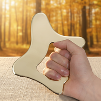 Planche Gua Sha en laiton pur jaune, marque privée, outil de massage IASTM, fait main, naturel, pour relaxation corporelle complète, dos et jambes