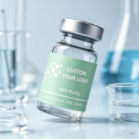 Étiquette de bouteille de peptide holographique imperméable personnalisée, livraison directe