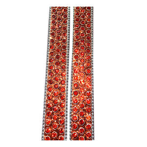 Ultima <span class=keywords><strong>Cintura</strong></span> <span class=keywords><strong>Rossa</strong></span> Lucida con Strass per Donne e Uomini Realizzata in Pelle - Product Image 4