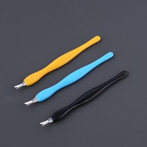 Nail art cuticle remover, V-shaped cuticle remover, manicure kit, cuticle pusher, clippers, nail file, sharp nail <b>polish</b>. - Product Image 1
