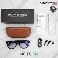 Gafas Inteligentes GS5 MAX con IA, Traducción IA, Cámara de 8MP, Grabación POV con ChatGPT, con Estuche de Carga 2026