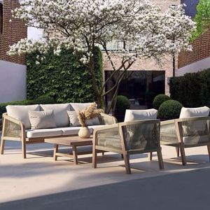 Foshan Factory Direct High Quality Patio Lounge Chair Outdoor Furniture Rope Garden Teak for Hotel - Product Image 4