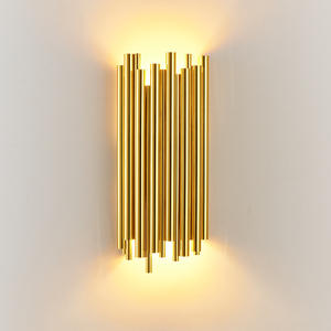 New Style Creative <b>Wall</b> <b>Lighting</b> Hotel Lobby Bedroom Living Room Stairs Hallway Art Gold <b>Wall</b> Lamp - Product Image 3