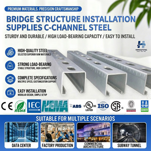 Good Quality HDG Galvanized Stainless Steel C Channel Structural Strut Slotted Channel for Solar Panel Mounting <b>Bracket</b> - Product Image 3