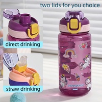 Bouteille d'eau pour enfants 600 ml OEM ODM 3000 pièces avec logo personnalisé, couleur, matériau et emballage pour marques scolaires en marque blanche