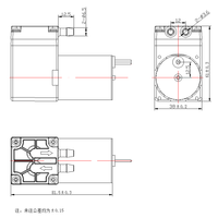 Moteur micro DC sans balais, sans huile, à faible bruit, pompe à humidificateur électrique à diaphragme, haute pression personnalisée, OEM