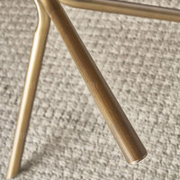 Ensemble de tables basses rondes en métal moderne, tables basses en métal laiton pour salon, tables basses en acier inoxydable doré