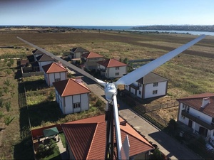 Turbine éolienne horizontale de <span class=keywords><strong>longueur</strong></span> de pales de raccordement de bride de 2.95m pour l'utilisation de projets domestiques, Certification CE, 10kw - Product Image 3