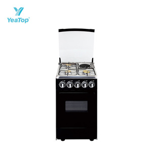 Cuisinière à gaz autonome 4 brûleurs, taille 50x50cm, <span class=keywords><strong>avec</strong></span> support en fonte, <span class=keywords><strong>four</strong></span> à gaz à convection, brûleurs en aluminium, prix abordable - Product Image 5