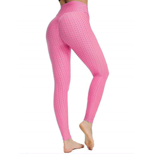 Popular Gym Tights <strong>Bubble</strong> Jacquard <strong>Booty</strong> Pants High Waist Push up Scrunch Butt Yoga <strong>Leggings</strong> for Women - Product Image 5