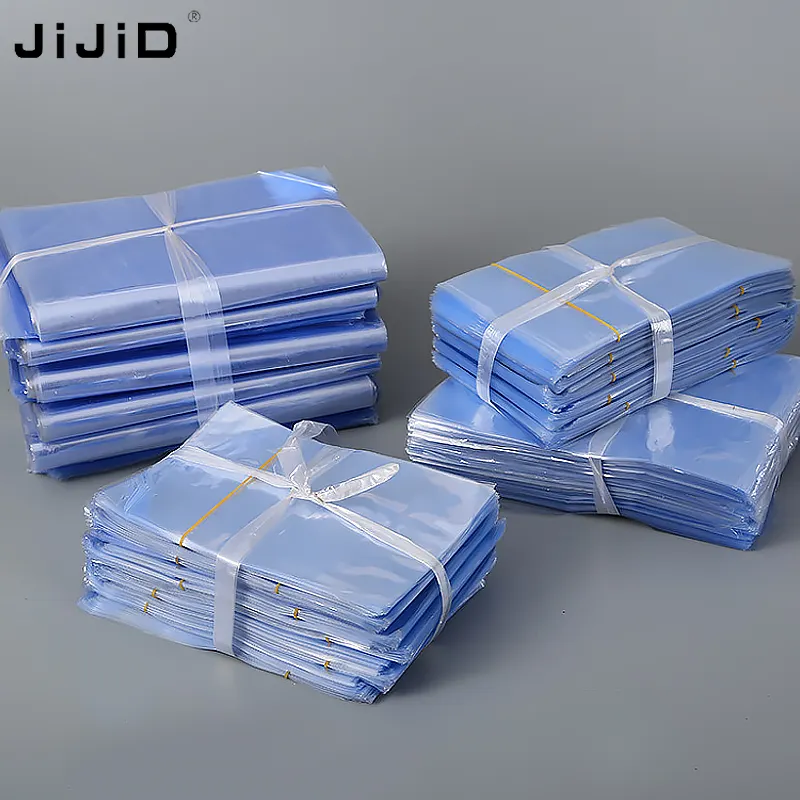 JiJiD produsen Film Poly clear plastik tas panas menyusut tas Pe/pvc Shrink film untuk kemasan