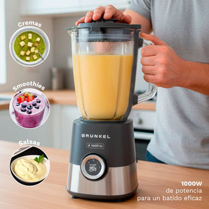 Licuadora Grunkel de 1000W con Jarra de 1.5L y 6 Cuchillas, Función Chef Mix para Smoothies y Jugos - Product Image 3