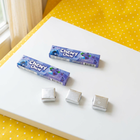 Permen Gummy Rasa Blueberry Bentuk Kartun Terbungkus Foil Individual Kemasan Kotak 17.5g Grosir