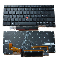 Clavier d'ordinateur portable d'occasion reconditionné pour Lenovo ThinkPad X1 Carbon Gen 9, disposition norvégienne, rétroéclairé, PK131U81B18 avec TrackPoint