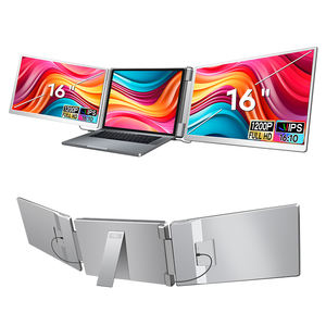 Écran <span class=keywords><strong>double</strong></span> tendance 2024, extension d'écran IPS pour ordinateur portable, 16 pouces, pour ordinateur portable, série professionnelle, accessoires d'écran USB-C - Product Image 1