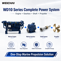 Moteur diesel marin SCDC Weichai WD10C190-15 190HP 140kW IMO II pour fabricant de bateaux de pêche