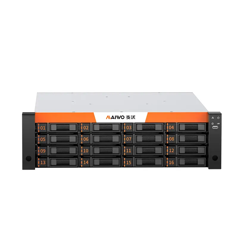 MAIWO 3U16 Bays Single Control NAS Storage Server with SAS/SATA HDD/SSD Network port enclosure NAS docking