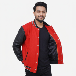 Chaquetas Varsity Personalizadas para Hombre, Chaquetas de Béisbol con Logotipo Personalizado, Bordado, Ropa Urbana, Chaqueta de Invierno para Hombre, Estilo Letterman - Product Image 1