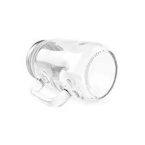 16oz 450ml Cổ 16oz Mason <span class=keywords><strong>Jar</strong></span> lọ thủy tinh với xử lý vít nắp kín cho nước giải khát nước trái cây lấp lánh lưu trữ & container - Product Image 4