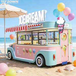 Direct Manufacturer Electric Concession Cart Custom Equipped Cooking Gear Mobile Food Truck For Night Market <b>Ice</b> <b>Cream</b> Snack - Product Image 1