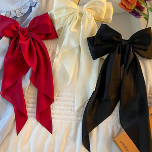Grande taille <span class=keywords><strong>cheveux</strong></span> noeuds papillon pinces à <span class=keywords><strong>cheveux</strong></span> Texture Satin arc épingle à <span class=keywords><strong>cheveux</strong></span> fille <span class=keywords><strong>cheveux</strong></span> accessoires pour femmes été nœud papillon épingles à <span class=keywords><strong>cheveux</strong></span> - Product Image 2