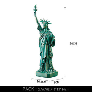 Statue de la liberté pour femme, modèle grandeur nature, décoration en résine, maison, salon, bureau, armoire à vin, cadeaux d'ange peints - Product Image 5