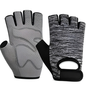 Wholesale Sports Fingerless Gloves Purple Black Breathable Non Slip Unisex Fitness Workout Sports Gloves training sports gloves - Product Image 2