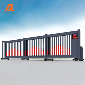 Porte coulissante automatique sans rail principale, télescopique, autoportante, incurvée et à roulettes, au design soigné - Product Image 6