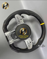 Volant en cuir personnalisé avec fibre de carbone pour Mercedes-Benz 2015-2020 pour W205 C63 C43 avec écran LED
