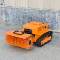 Souffleuse à neige télécommandée certifiée CE, robot chasse-neige autopropulsé RTK GPS, machine de déneigement à braquage zéro