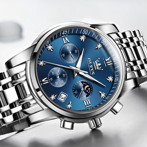 OLEVS 2858 <span class=keywords><strong>orologio</strong></span> da uomo con <span class=keywords><strong>acqua</strong></span> <span class=keywords><strong>orologio</strong></span> al quarzo con cinturino In acciaio inossidabile per uomo Logo <span class=keywords><strong>orologio</strong></span> a mano personalizzato nella fabbrica di ShenZhen - Product Image 2