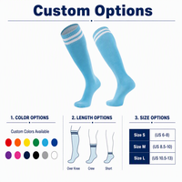 Chaussettes de football OEM montantes en nylon/coton tricoté, couleurs personnalisées, logo respirant, pour hommes, idéales pour l'été